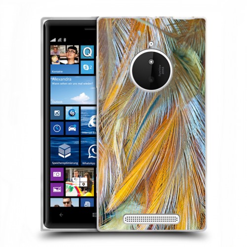 Дизайнерский пластиковый чехол для Nokia Lumia 830 Перья
