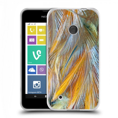 Дизайнерский пластиковый чехол для Nokia Lumia 530 Перья