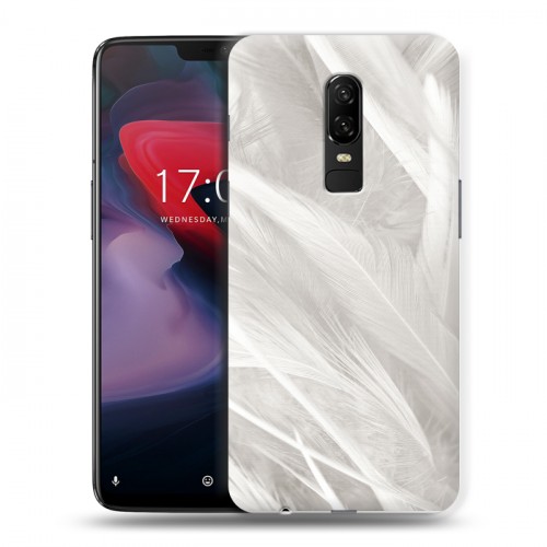 Дизайнерский пластиковый чехол для OnePlus 6 Перья