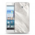 Дизайнерский пластиковый чехол для Huawei Ascend D2 Перья