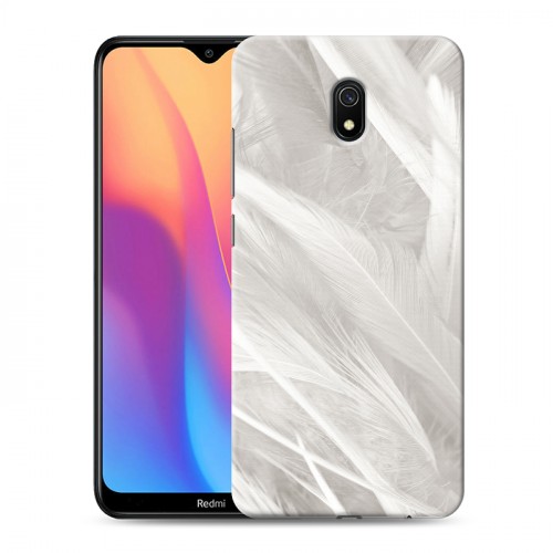 Дизайнерский силиконовый с усиленными углами чехол для Xiaomi RedMi 8A Перья