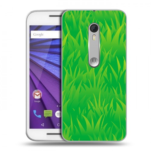 Дизайнерский пластиковый чехол для Lenovo Moto G Трава