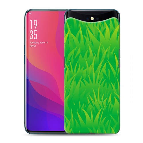 Дизайнерский силиконовый чехол для OPPO Find X Трава