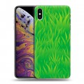 Дизайнерский силиконовый чехол для Iphone Xs Max Трава