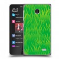 Дизайнерский пластиковый чехол для Nokia X Трава