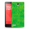 Дизайнерский пластиковый чехол для Xiaomi RedMi Note Трава