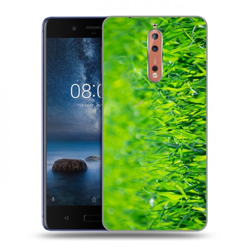 Дизайнерский пластиковый чехол для Nokia 8 Трава