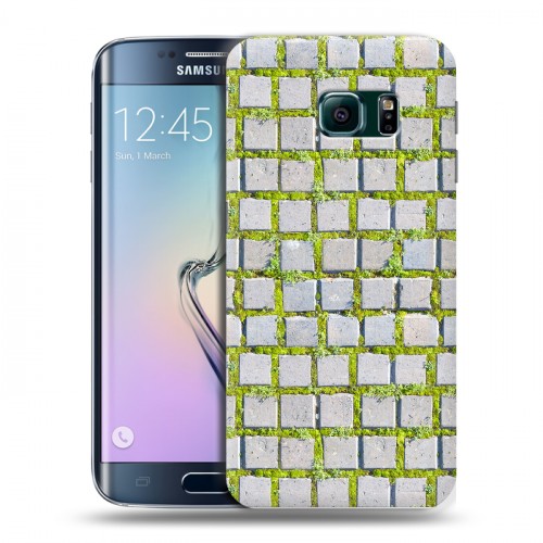 Дизайнерский пластиковый чехол для Samsung Galaxy S6 Edge Трава