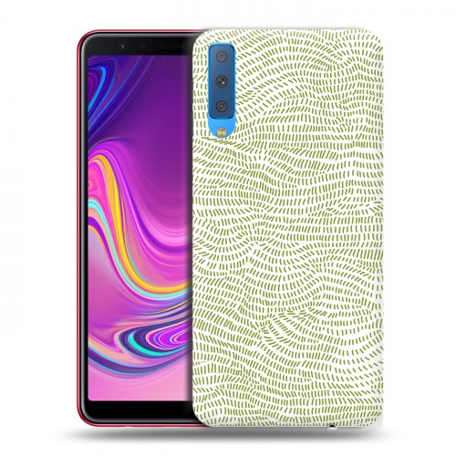 Дизайнерский силиконовый с усиленными углами чехол для Samsung Galaxy A7 (2018) Трава