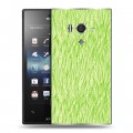 Дизайнерский пластиковый чехол для Sony Xperia acro S Трава