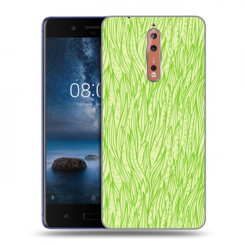 Дизайнерский пластиковый чехол для Nokia 8 Трава