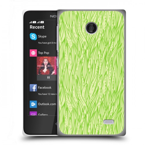 Дизайнерский пластиковый чехол для Nokia X Трава