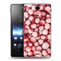 Дизайнерский пластиковый чехол для Sony Xperia TX Ягоды