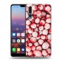 Дизайнерский силиконовый с усиленными углами чехол для Huawei P20 Pro Ягоды