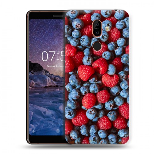 Дизайнерский пластиковый чехол для Nokia 7 Plus Ягоды