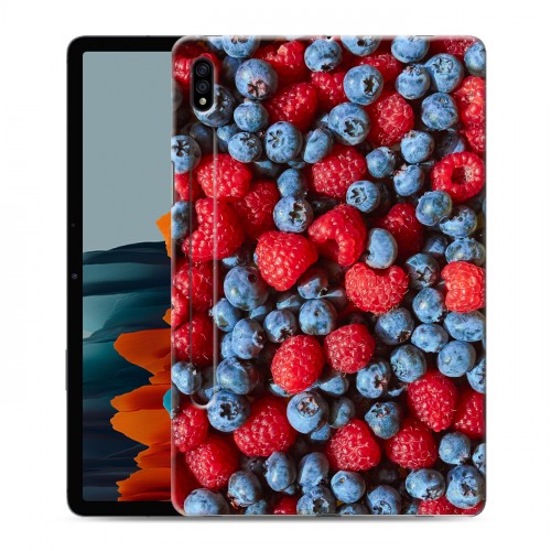 Дизайнерский силиконовый чехол для Samsung Galaxy Tab S7 Ягоды