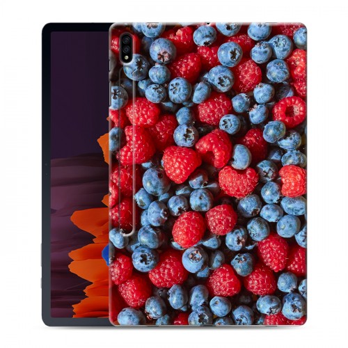 Дизайнерский силиконовый чехол для Samsung Galaxy Tab S7 Plus Ягоды