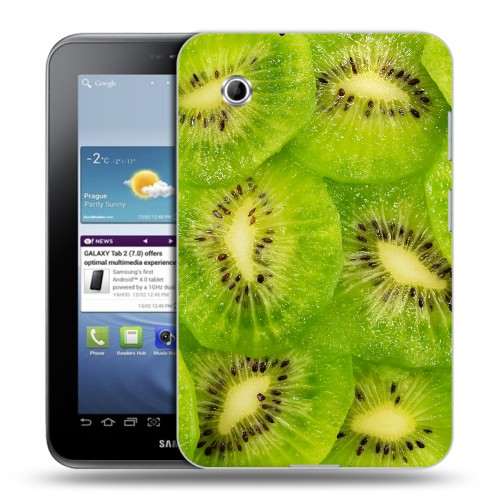 Дизайнерский силиконовый чехол для Samsung Galaxy Tab 2 7.0 Ягоды