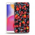 Дизайнерский силиконовый с усиленными углами чехол для Xiaomi RedMi 6A Ягоды