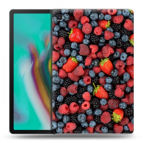 Дизайнерский силиконовый чехол для Samsung Galaxy Tab S5e Ягоды
