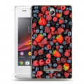 Дизайнерский пластиковый чехол для Sony Xperia E Ягоды