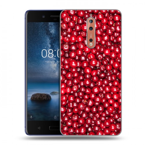 Дизайнерский пластиковый чехол для Nokia 8 Ягоды