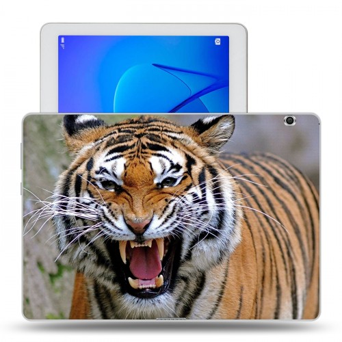 Дизайнерский силиконовый чехол для Huawei MediaPad T3 10 Тигры