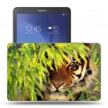 Дизайнерский силиконовый чехол для Samsung Galaxy Tab E 9.6 Тигры