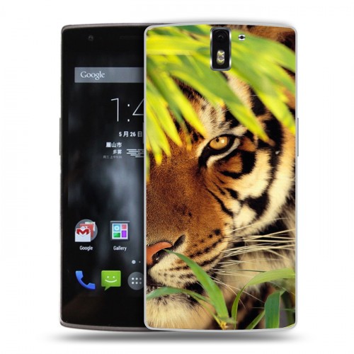 Дизайнерский силиконовый чехол для OnePlus One Тигры