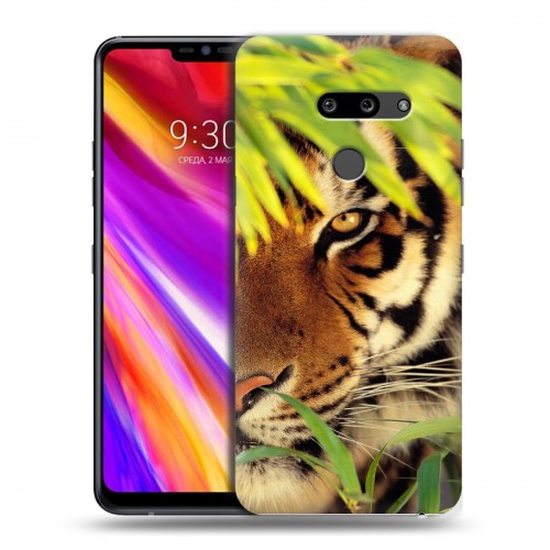 Дизайнерский пластиковый чехол для LG G8 ThinQ Тигры