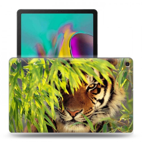 Дизайнерский силиконовый чехол для Samsung Galaxy Tab A 10.1 (2019) Тигры