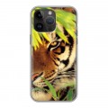 Дизайнерский пластиковый чехол для Iphone 14 Pro Max Тигры