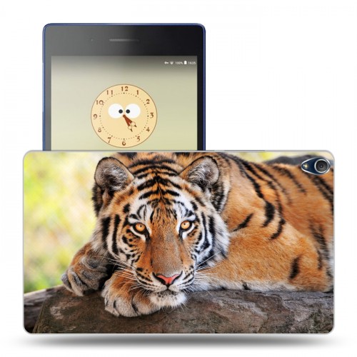 Дизайнерский силиконовый чехол для Lenovo Tab 3 8 Plus Тигры