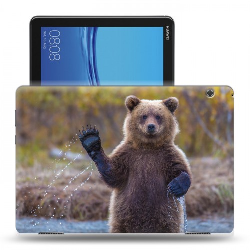 Дизайнерский силиконовый чехол для Huawei MediaPad T5 Медведи