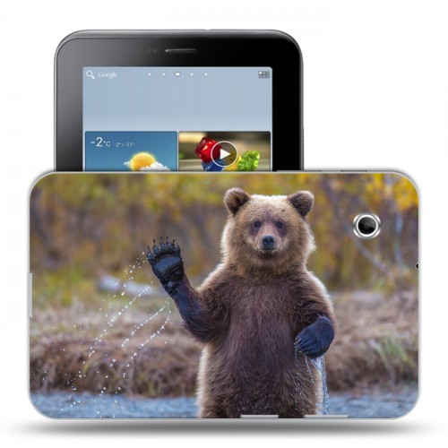 Дизайнерский силиконовый чехол для Samsung Galaxy Tab 2 7.0 Медведи