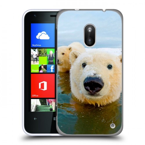 Дизайнерский пластиковый чехол для Nokia Lumia 620 Медведи