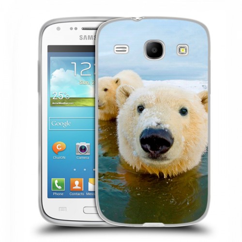Дизайнерский силиконовый чехол для Samsung Galaxy Core Медведи