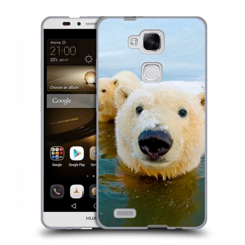 Дизайнерский силиконовый чехол для Huawei Ascend Mate 7 Медведи