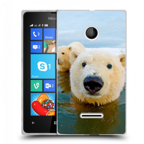 Дизайнерский пластиковый чехол для Microsoft Lumia 435 Медведи