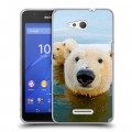 Дизайнерский пластиковый чехол для Sony Xperia E4g Медведи