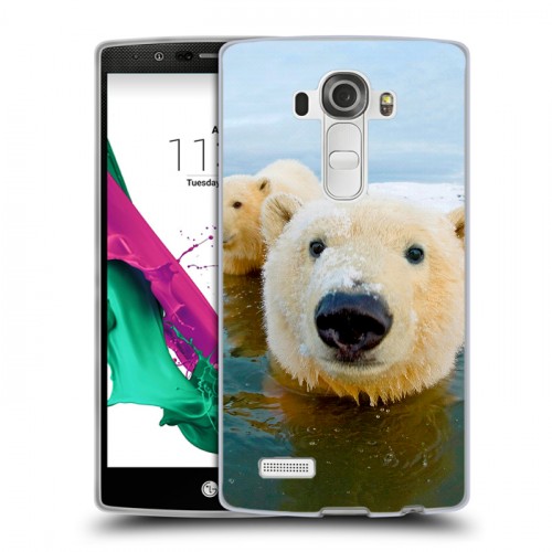 Дизайнерский пластиковый чехол для LG G4 Медведи
