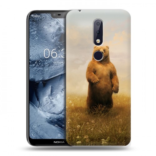 Дизайнерский силиконовый чехол для Nokia 6.1 Plus Медведи