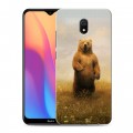 Дизайнерский силиконовый с усиленными углами чехол для Xiaomi RedMi 8A Медведи