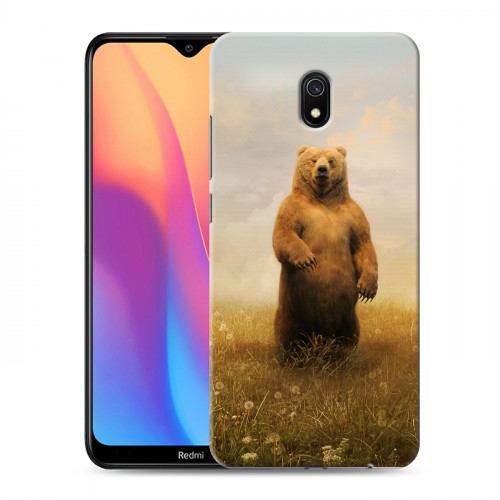 Дизайнерский силиконовый с усиленными углами чехол для Xiaomi RedMi 8A Медведи