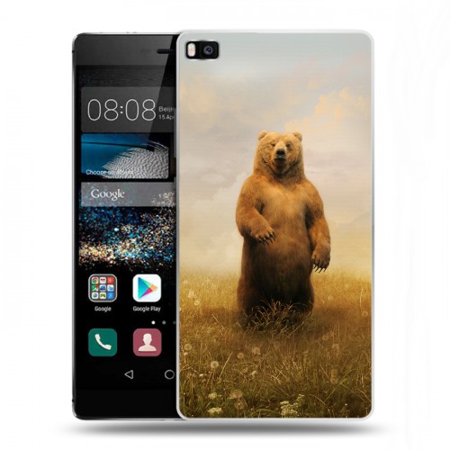 Дизайнерский пластиковый чехол для Huawei P8 Медведи
