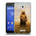 Дизайнерский пластиковый чехол для Sony Xperia E4g Медведи