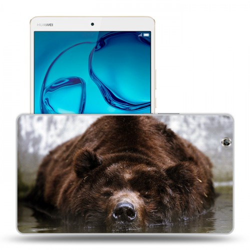 Дизайнерский силиконовый чехол для Huawei MediaPad M3 Медведи