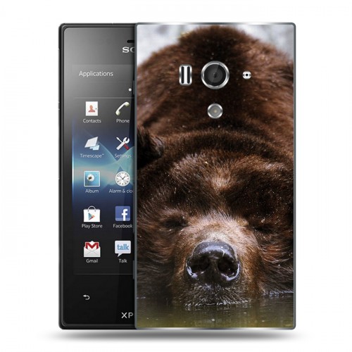 Дизайнерский пластиковый чехол для Sony Xperia acro S Медведи