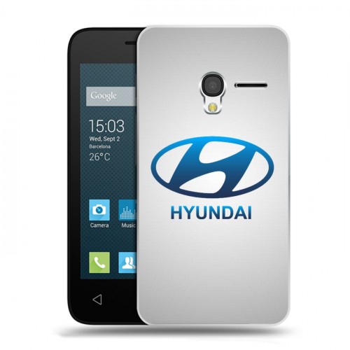 Дизайнерский пластиковый чехол для Alcatel One Touch Pixi 3 (4.5) Hyundai