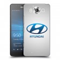 Дизайнерский пластиковый чехол для Microsoft Lumia 950 Hyundai